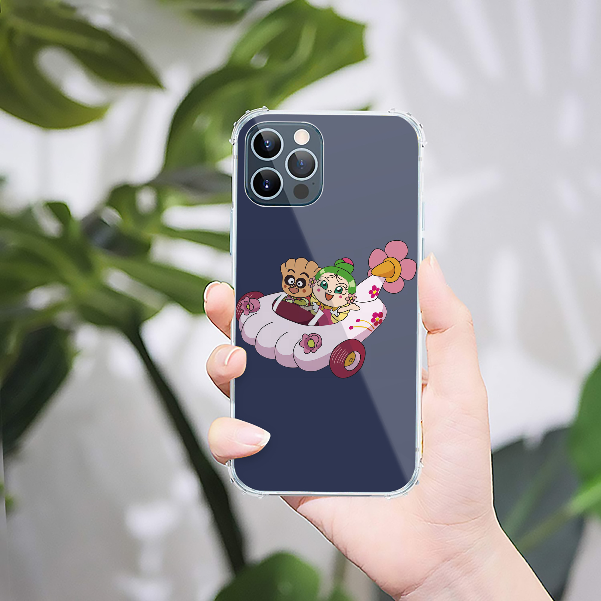 （画像用） アンパンマン Anpanman 【iPhone 12シリーズ対応】透明スマホケース（クリアソフトケース）